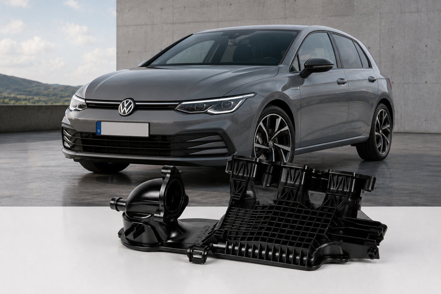 Saugrohr Unterteil - VW Golf